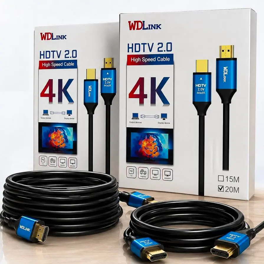 Câble HDMI 2.0 4K WDLINK – Haute Vitesse – Jusqu’à 18 Gbps (25M) au Maroc | SmartDS