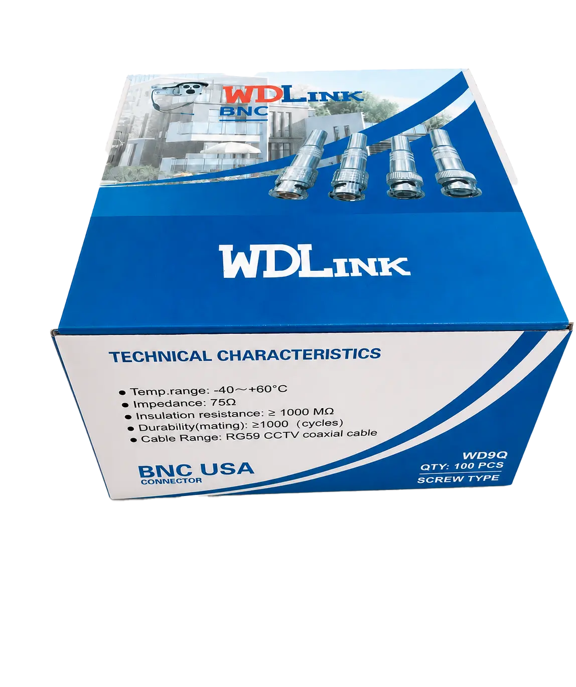 Connecteur BNC à vis pour câble coaxial RG59 CCTV – WDLINK- au Maroc | SmartDS